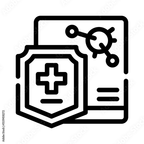 immune system line icon