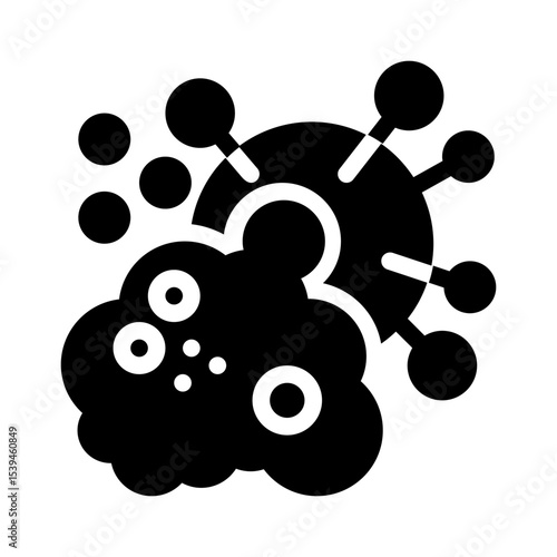 mold spore glyph icon
