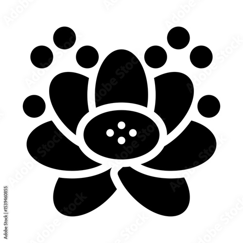 plant pollen glyph icon
