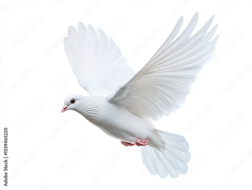 Obraz premium White Dove in Flight (3)