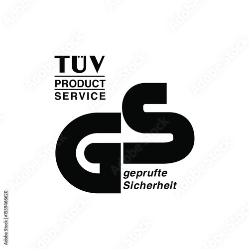 TUV Product Service GS Geprufte Sicherheit Vector Symbol Icon Sign