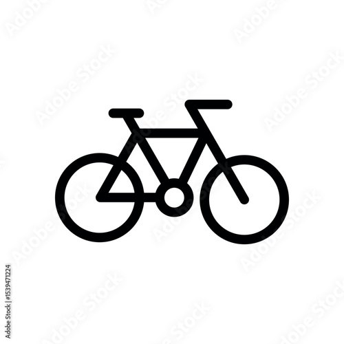 simple line bicycle icon