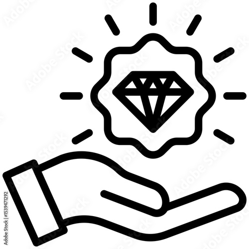 Value proposition icon for business, website, application, printing, document, poster design, etc