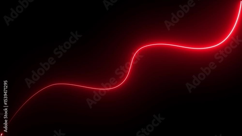 neon line black background .