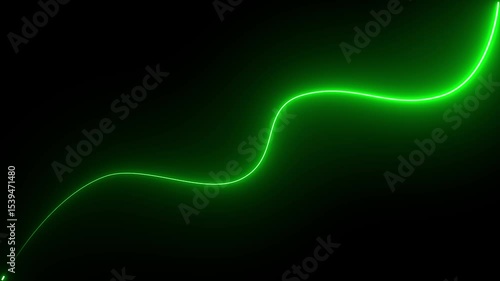 neon line black background .