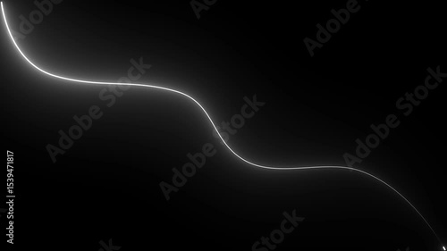 neon line black background .