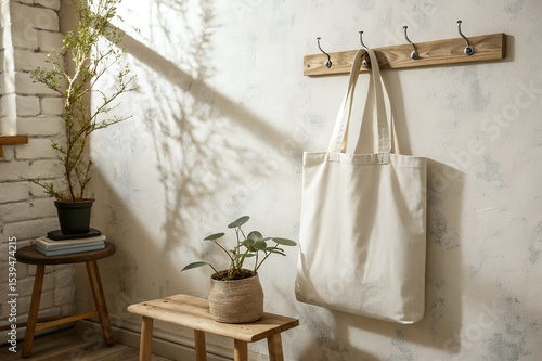 Tote Bag Mockup Hanging