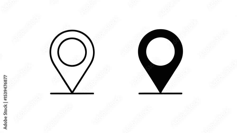 Vector Location Icons Set – Flat GPS, Map Pins, and Navigation Symbols for UI, Apps, and Infographics Vector Location Icons Set – Flat GPS, Map Pins, and Navigation Symbols for UI, Apps, and Infographics