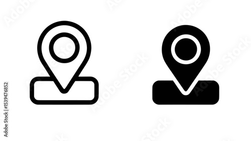 Vector Location Icons Set – Flat GPS, Map Pins, and Navigation Symbols for UI, Apps, and Infographics