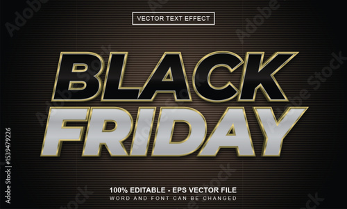 Editable black friday text effect