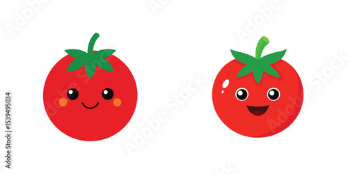 Vibrant tomato illustration fresh juicy red tomato vector graphic for food agriculture and culinary designs