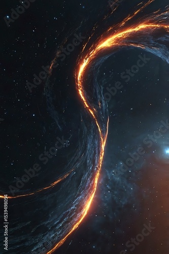 Solitude Among Stars: Lone Astronaut Tethered to Spacecraft, Adrift in the Vastness of Space, Visor Mirroring Galaxies Beyond