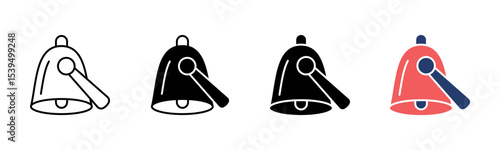 Cow Bell icon sheet multiple style collection