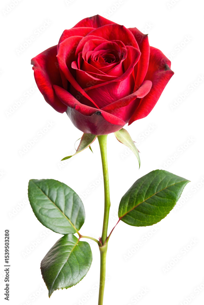 Obraz premium single red rose