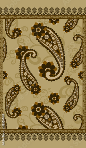 elegant paisley pattern for wallpaper background and textile beautiful paisley originated in persia and paisley is popular in Iran india scotland this paisley design is good for dress shawl scarf rida
