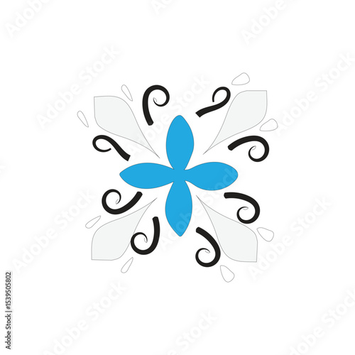 batik flower vector illustration of a type of batik whose motif is dominated by images of flowers and leaves