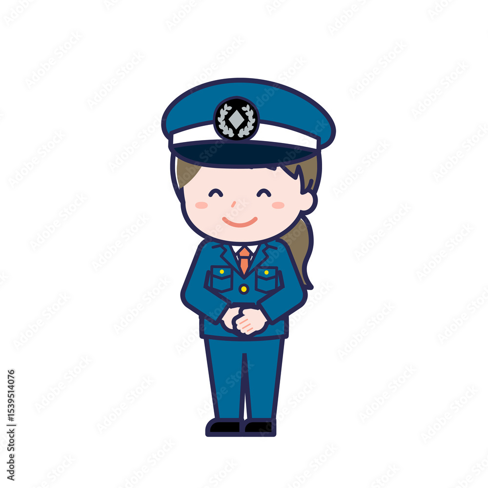 Fototapeta premium 警備員／ななめ／女性 01