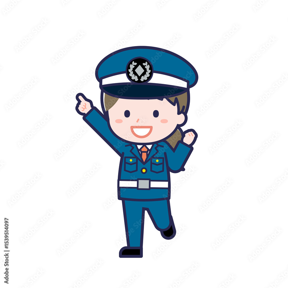 Fototapeta premium 警備員／ななめ／女性 05