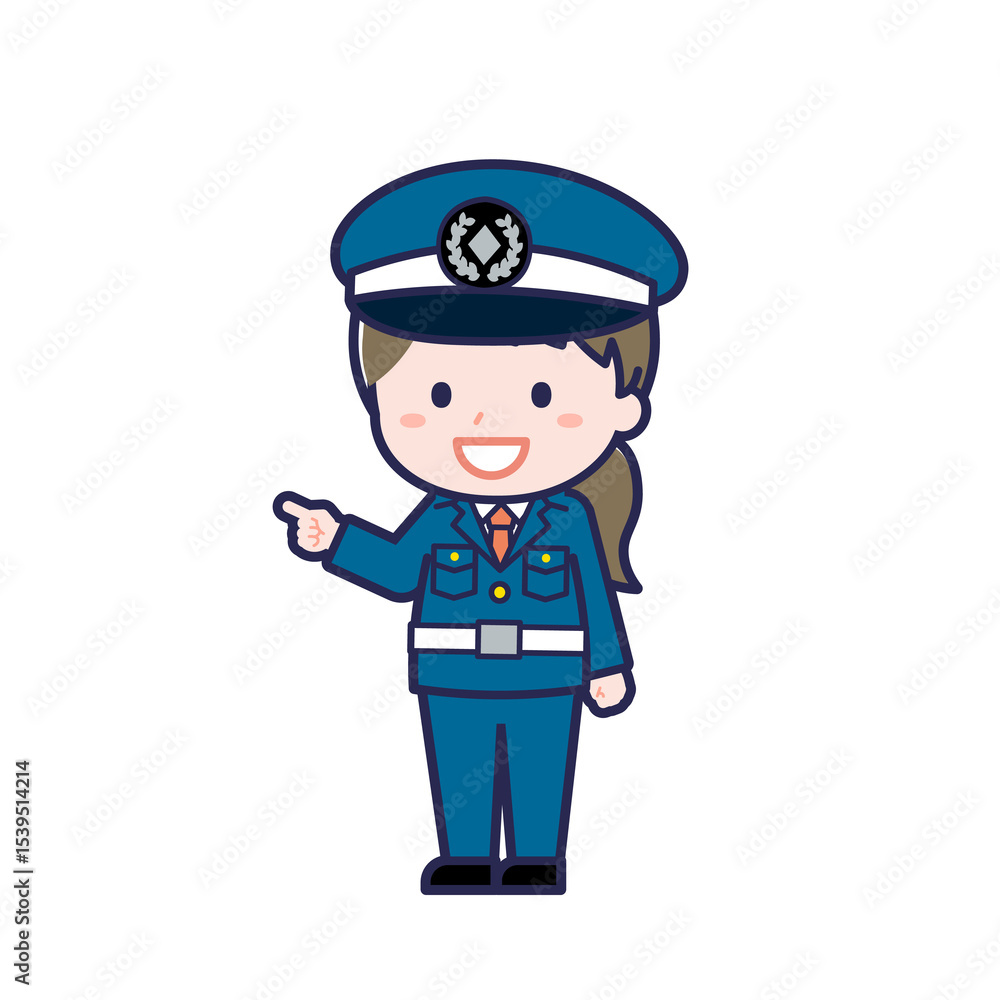 Fototapeta premium 警備員／ななめ／女性 16