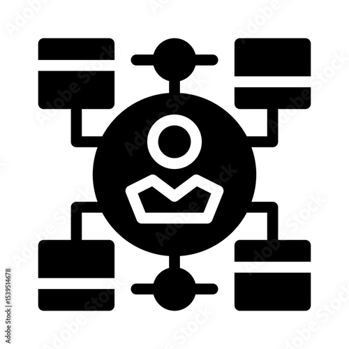 networking glyph icon