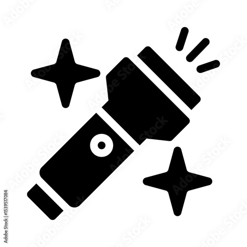 flash light glyph icon