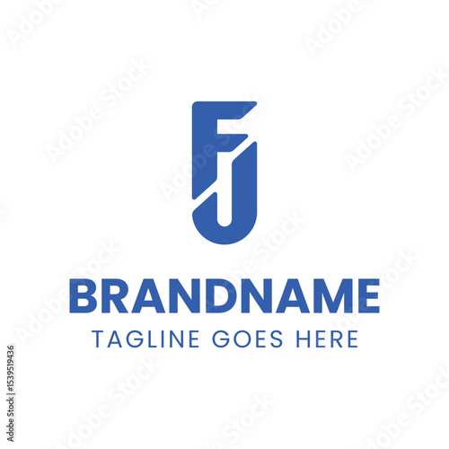 Free Download Letters FJ Monogram Logo - GFXLoad