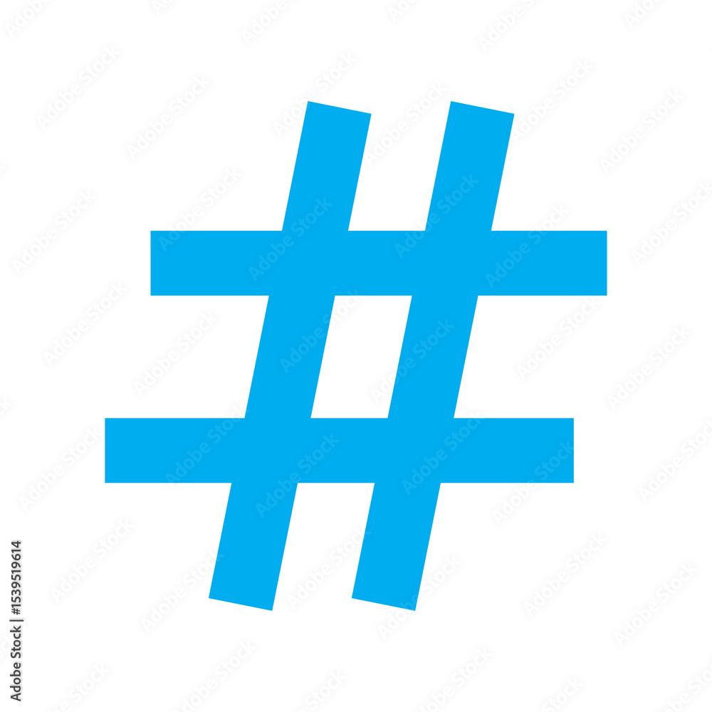 Fototapeta premium hashtag icon