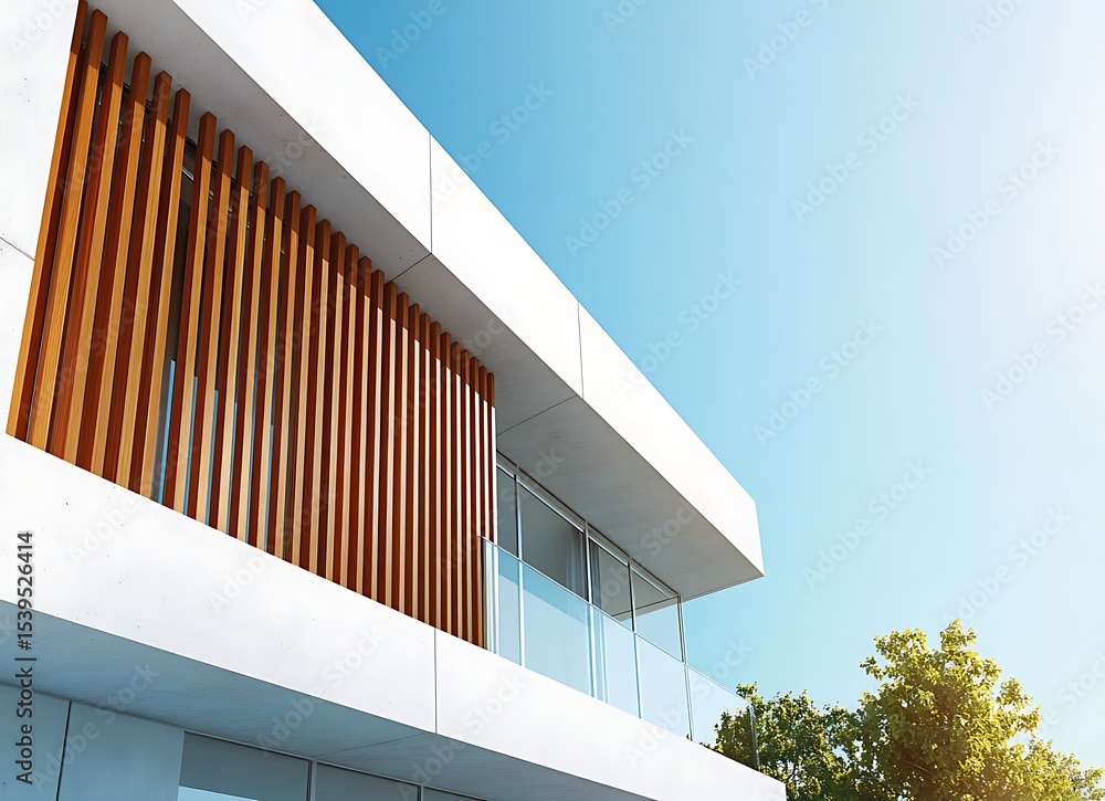 Fototapeta premium modern building with blue sky
