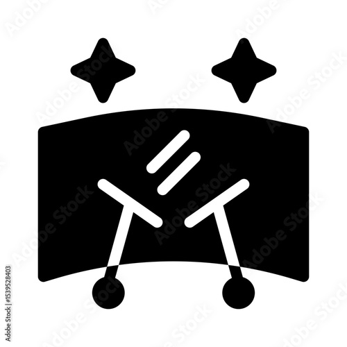 windshield glyph icon