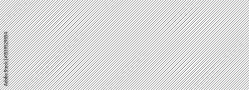 Thin slash line seamless pattern. Repeated fine diagonal lines background. Pinstripe linear wallpaper. Abstract tilted slanted stripes backdrop. Repeating oblique strip texture overlay. Vector