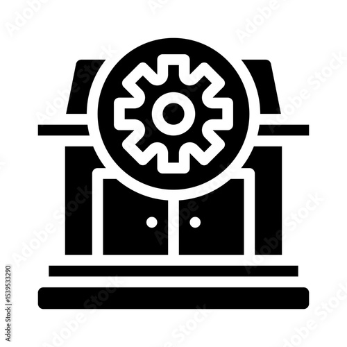 service center glyph icon