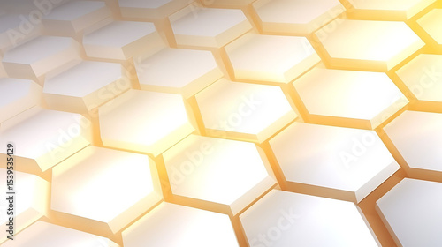 Softly distorted white hexagonal background with a slight wave across the surface, simulating an undulating futuristic texture