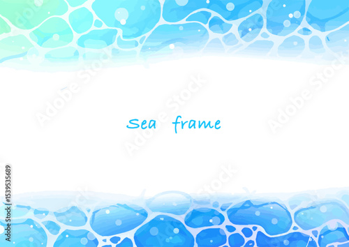 Blue sea frame