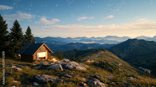 Mountain Cabin Getaway: Night Sky & Scenic Views