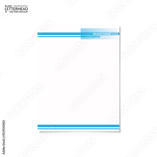 modern blank letterhead design template