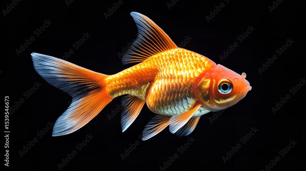 Oranda Goldfish Set – Realistic Fish Isolated on White Background Oranda Goldfish Set – Realistic Fish Isolated on White Background