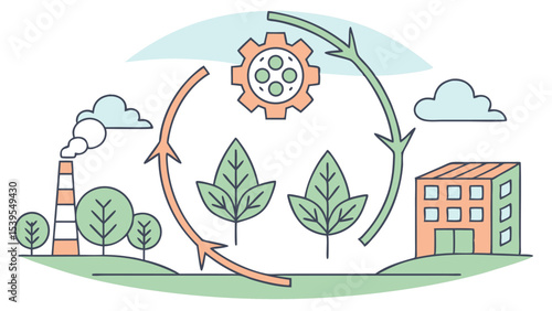 Eco-Conscious Vector Design of Organic Cotton Fields  