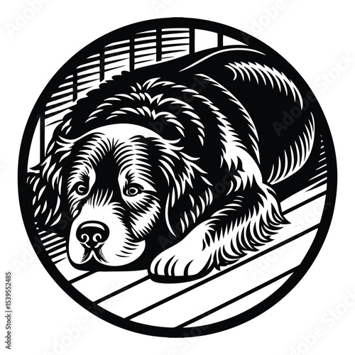 Shepherd dog set. Working breed, family pet, assistance, search service, rescue, police, and military help. Vector flat style cartoon illustration isolated, white background, different views, poses