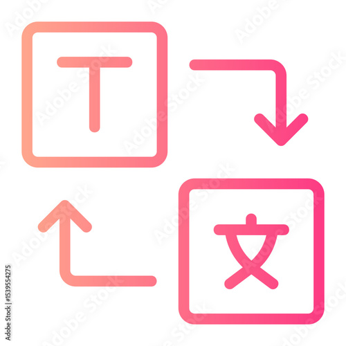 translator gradient icon