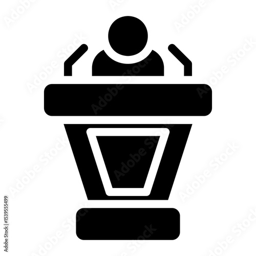 conference glyph icon
