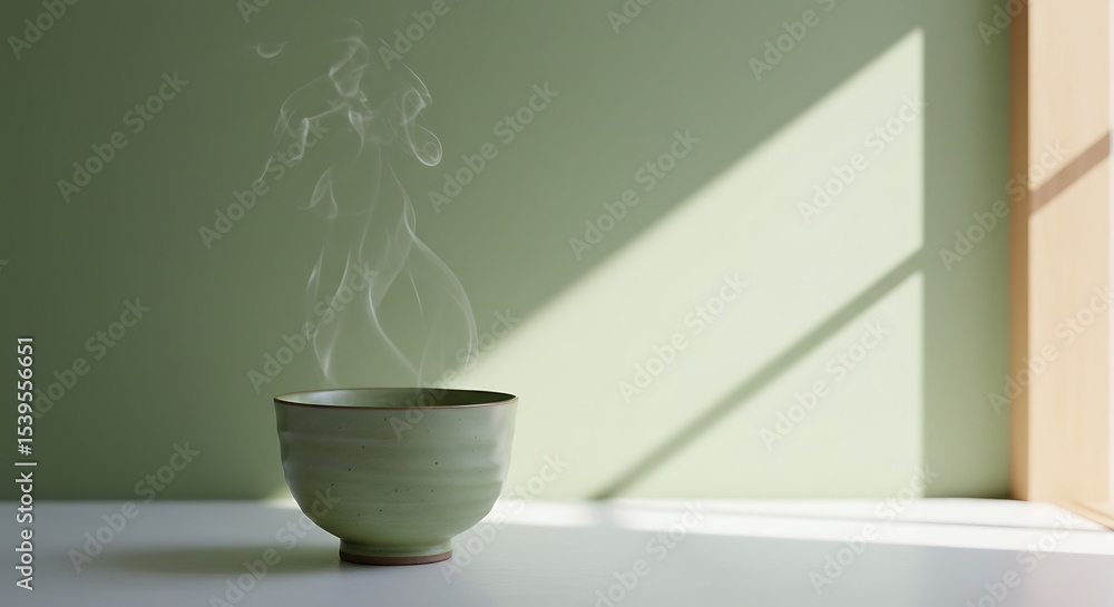 Serene Steam: A Moment of Tranquility Serene Steam: A Moment of Tranquility