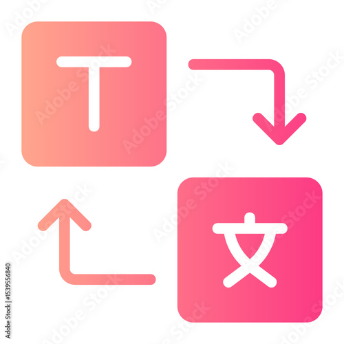 translator gradient icon