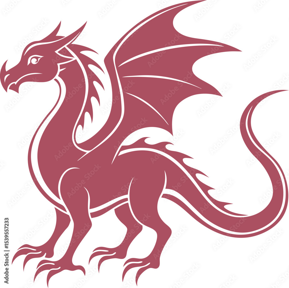 Fototapeta premium vector image of a dragon