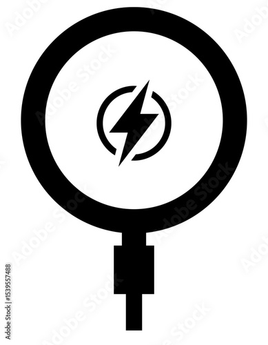 Wireless Charging Icon Power and Efficiency Design