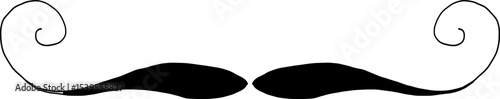 Moustache trendy styles. Mustache curly horseshoe imperial pencil english pyramid italian and vintage narrow french walrus brush male hipster modern fashion. Chevron vector.