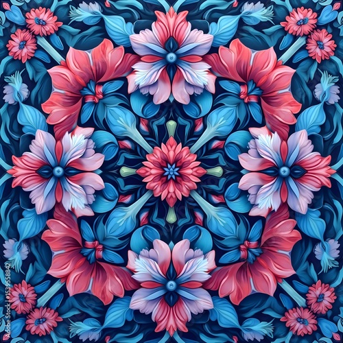 seamless pattern with flowers