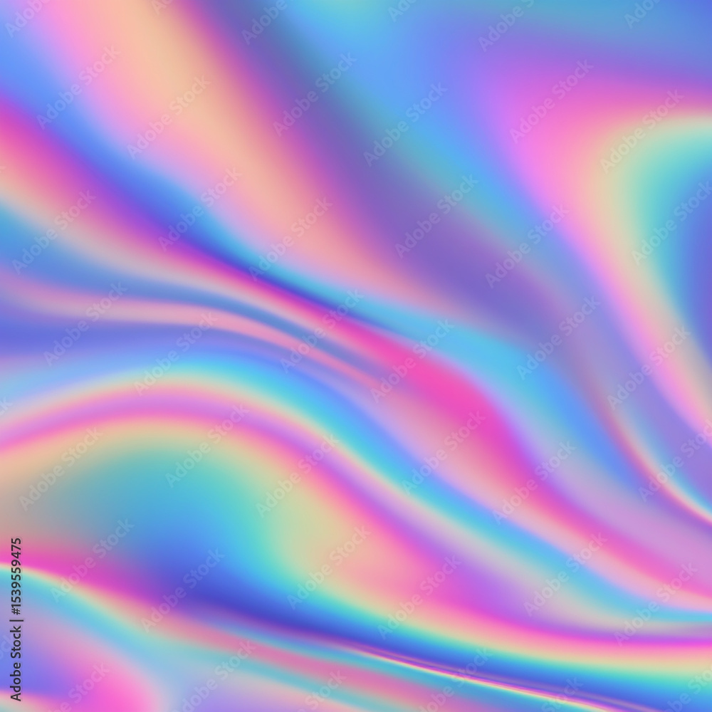 Obraz premium Abstract holographic background pastel rainbow iridescent