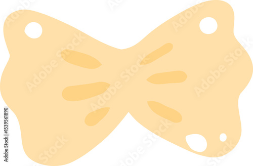 Farfalle Pasta Illustration, Cute Bowtie Noodle Clipart, Italian Food Graphic