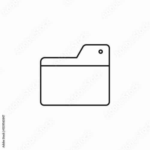 folder file organization icon sign vector