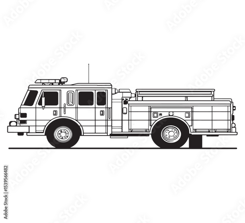 fire truck vector illustration